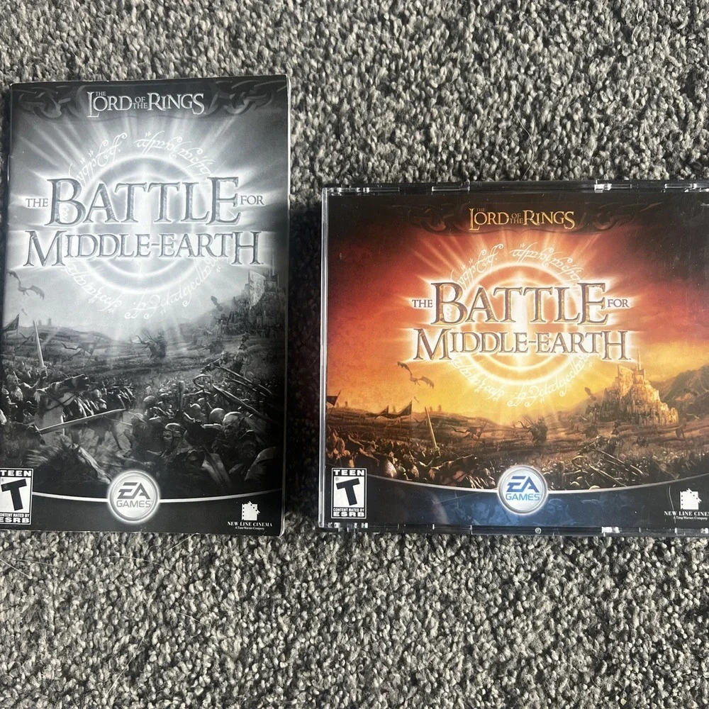The Lord Of The Rings The Battle For Middle Earth 4 Disc 2004 PC-CD with Manual